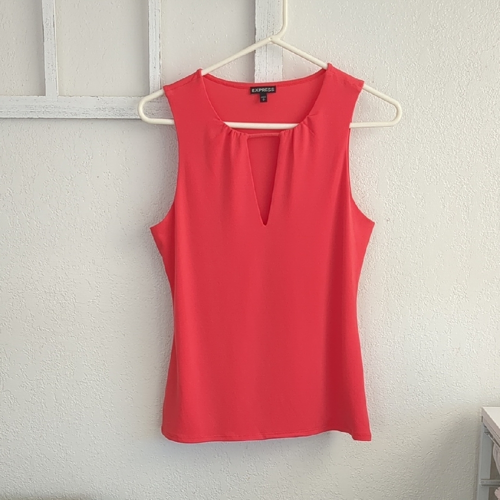 Women's Burnt Orange Sleeveless Top